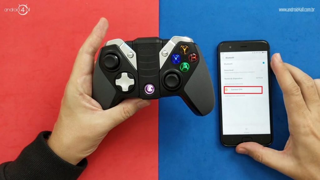 Realizando o pareamento do controle com o celular