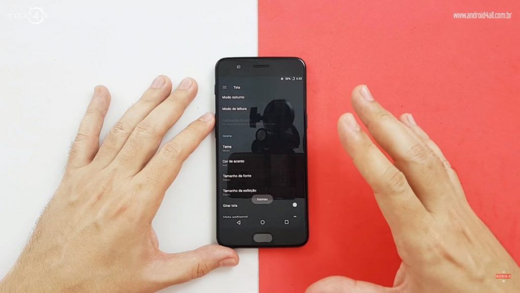 Tema escuro do OnePlus 5